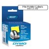 DYMO 30327 File-Folder Labels - DYMO's white file folder labels
130 labels/roll, 2 rolls/box.