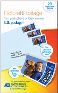 Gift Pack for 20 PictureItPostage Stamps - PictureItPostage Stamps™ let you turn your favorite pictures, artwork and business logos into real US Postage.