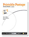 Printable Postage Sheets (50 Sheets) - These sheets are 8.5