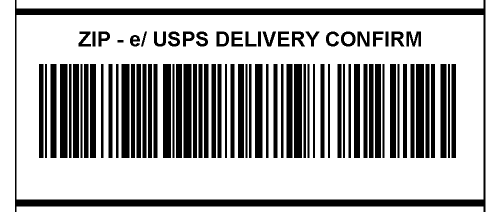Image shows the barcodes centered between the left and right side outline of the shipping label.