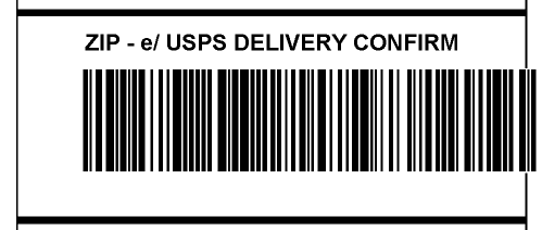 Image shows a barcode that extends onto and over the outer printed boundary of a shipping label